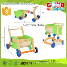 EN71 / ASTM Neues Produkt Vorschule Kleinkind Walking Frames Hölzernes pädagogisches Baby Walker Baby